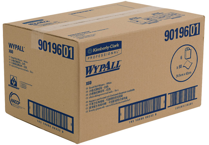 WYPALL* X60 Small Roll Wipers - White